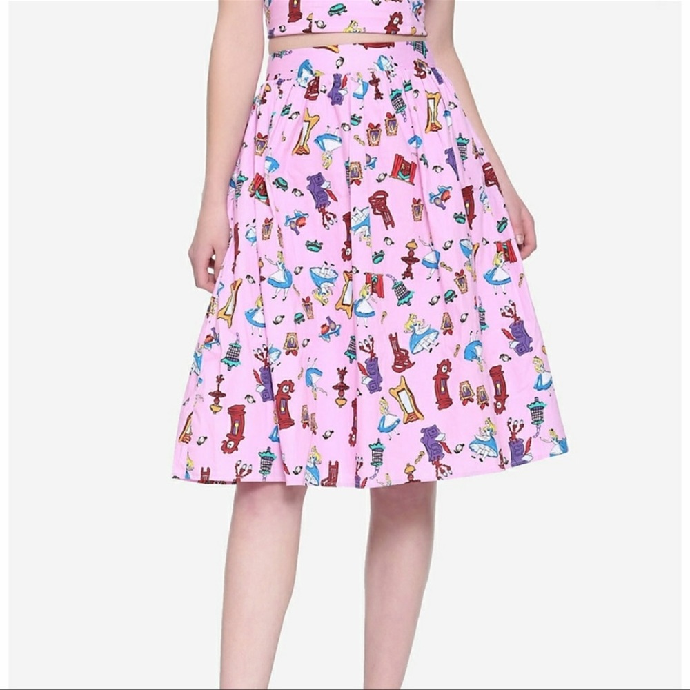 Alice in wonderland circle skirt